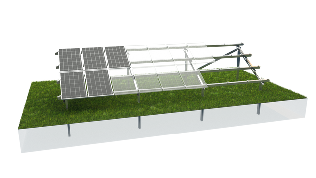 Solar Panel Ground Mounting System with C Channel Steel Support