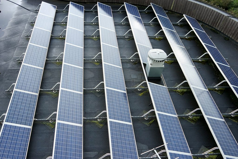 Community Solar Panel Installation