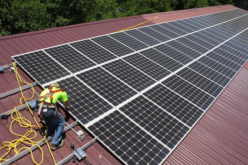 Industrial Solar Panel Installation