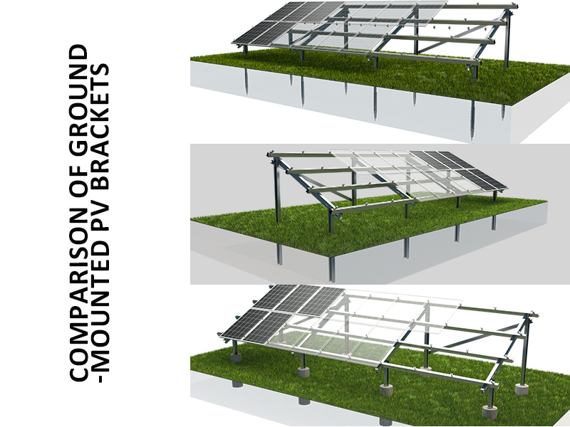Comparison of Three Types of Solar Ground Mounting System