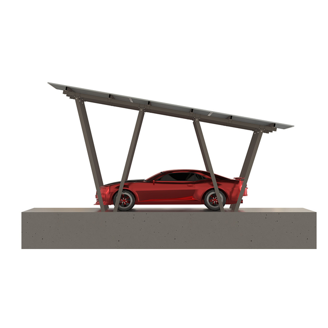 Solar Panel W Type Carport Solar Mounting System with Four Column
