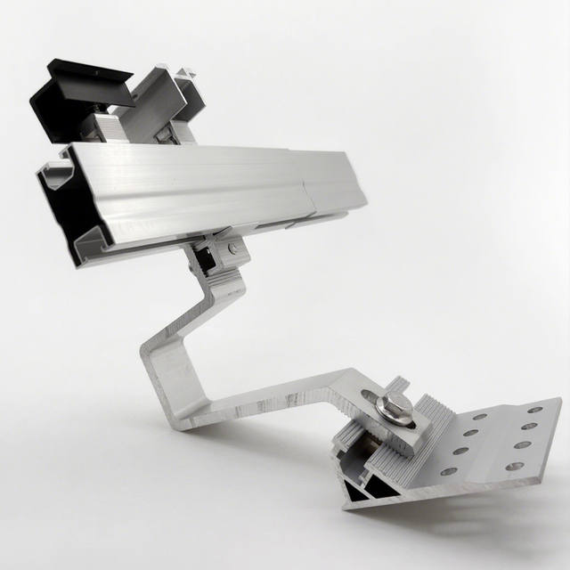 Solar Roof PV Structures Aluminum Hook Bracket Kit for Solar Panel Mounting System
