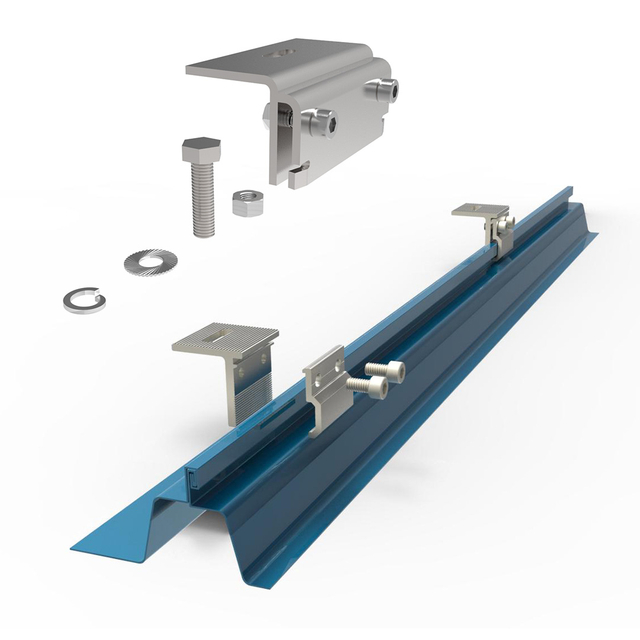  Trapezoidal Metal Roof Standing Seam Metal Roof Solar Mounting Support System