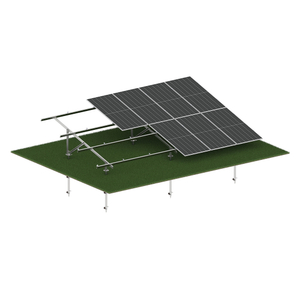 Double Pole Solar Panel Ground Mounting Solar PV Structure System Ground Screw Foundation