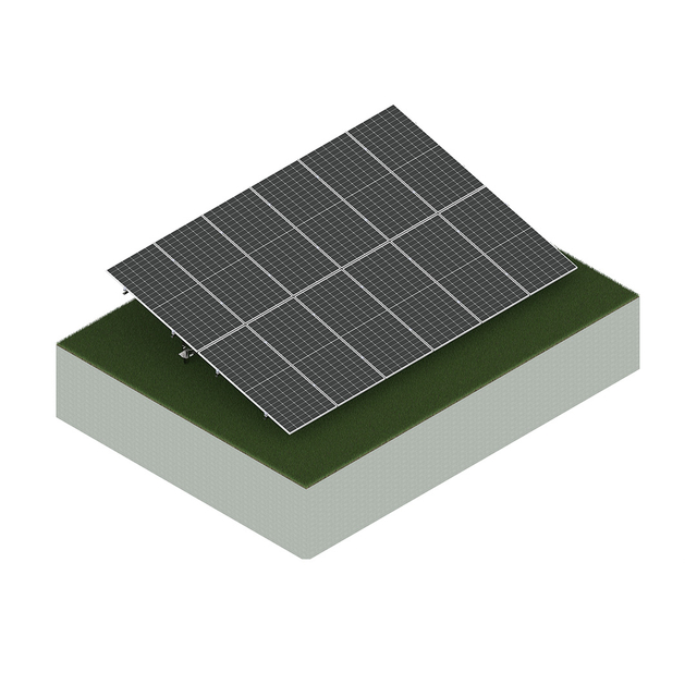Double Pole Solar Panel Ground Mounting Solar PV Structure System Ground Screw Foundation