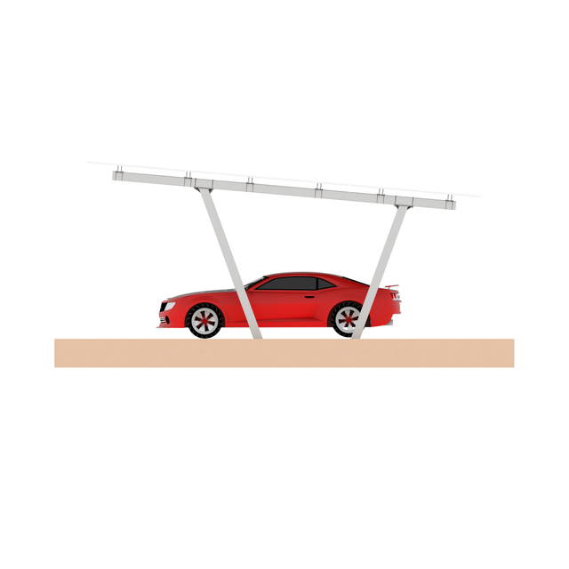 V Type Solar Panel Two Column Solar Carport Mounting System