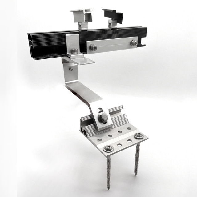 Aluminum Solar Panel Bracket Hook Rail Clamp for Solar Roof Mounting System