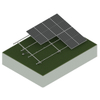 Double Pole Solar Panel Ground Mounting Solar PV Structure System Ground Screw Foundation