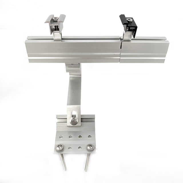 Solar Roof PV Structures Aluminum Hook Bracket Kit for Solar Panel Mounting System