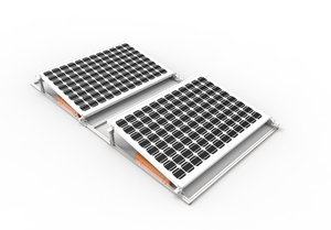 Adjustable PV Solar Flat Roof Mounting Bracket Solar Power System Aluminum Racking for Home