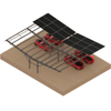 20KW Double-Row Solar Panel Mounting System Kits for Carport Installation