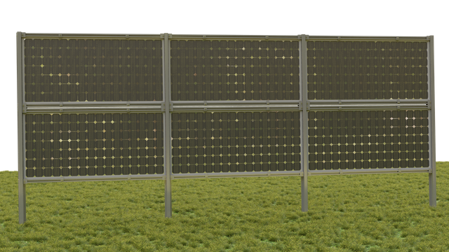  Solar Ground Mounting Structure Vertical Solar Panel System