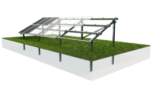 Solar Panel Ground Mounting System with C Channel Steel Support