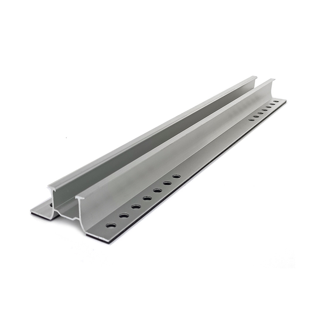 Solar Panel Mounting Trapezoidal Aluminum Rail Structure Solar PV Bracket for Roof Mounting System