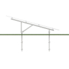 Double Pole Solar Panel Ground Mounting Solar PV Structure System Ground Screw Foundation