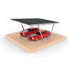 V Type Solar Panel Two Column Solar Carport Mounting System