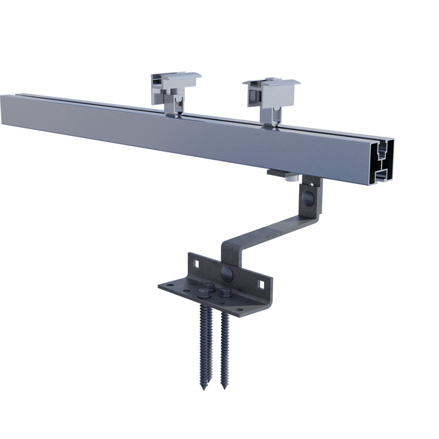 Solar Panel Adjustable Tile Roof Hook Mounting Bracket Rail And Solar Clamp for Solar Tile Roof Mount