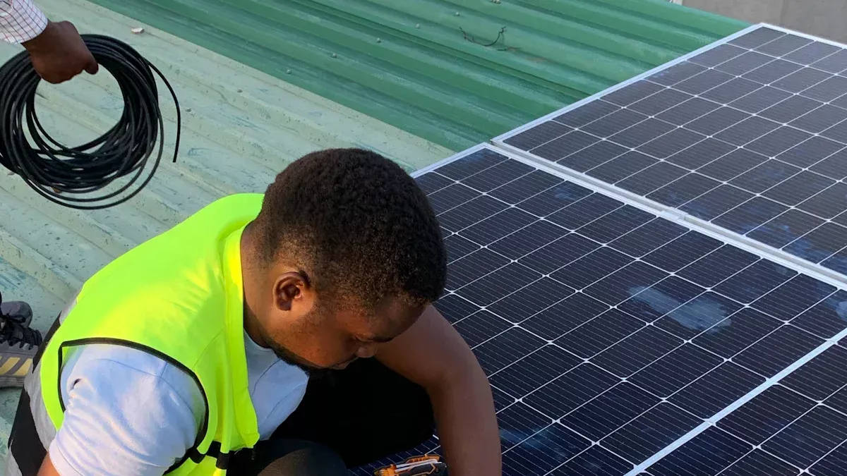 A step-by-step guide to installing a 10kW solar system.