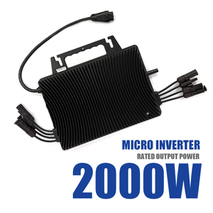 Solar Panel 2000W Micro Inverter Home Microinverter with 4 MPPTs for Solar Balcony / Roof Mounting System
