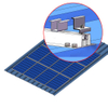 Aluminum Rail Solution for Trapezoidal Metal Roof Solar Power System Home Solar Panel System