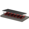 Solar Panel W Type Carport Solar Mounting System with Four Column