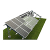 Solar Panels Ground Solar Mounting Structure with Concrete Block Foundationa