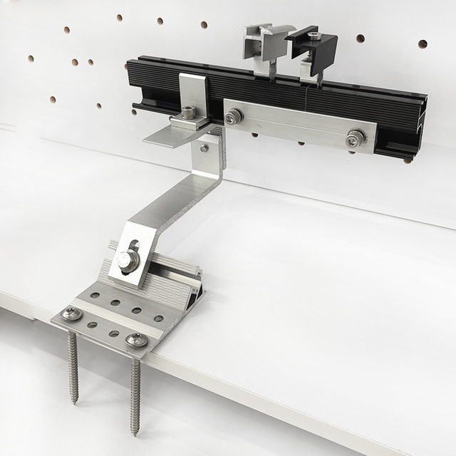Aluminum Solar Panel Bracket Hook Rail Clamp for Solar Roof Mounting System