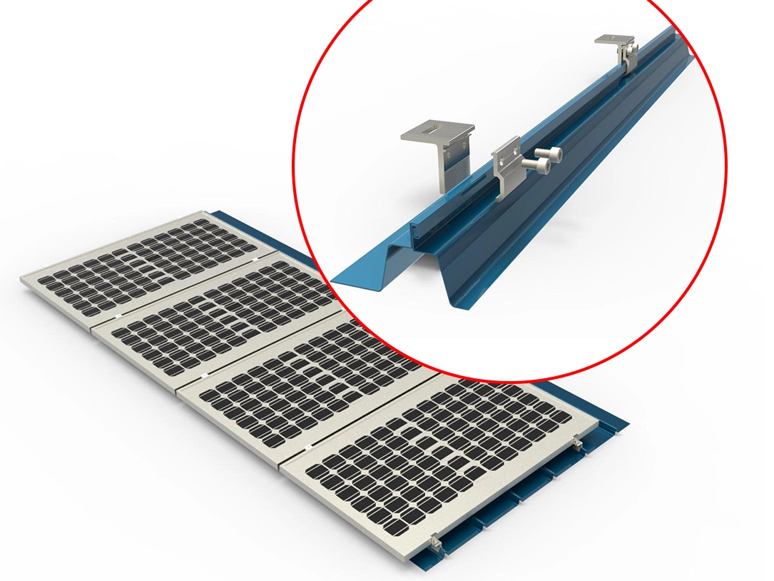 Application of Standing Seam Clamps in Solar Roof mounting