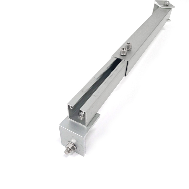 Aluminum Solar Panel Tilt Mount Brackets Kit Flat Mounting Adjustable Leg