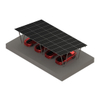 W Shape Solar Mounting Structure ZAM Steel Carport for Solar Panel System