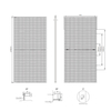 Ultra-High Power 595W Solar Panel Large-Scale Commercial PV Module