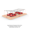 VV Type Zinc Aluminum Magnesium Steel Solar Carport Mount Structure