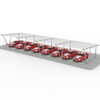 Solar Panel N Type Columns Carport Mounting Structure for Car Parking